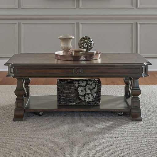 Providence Park - Cocktail Table - Chateau Brown – Cocktail Tables by Liberty Furniture at Furniture Wholesale Plus , Nashville furniture store