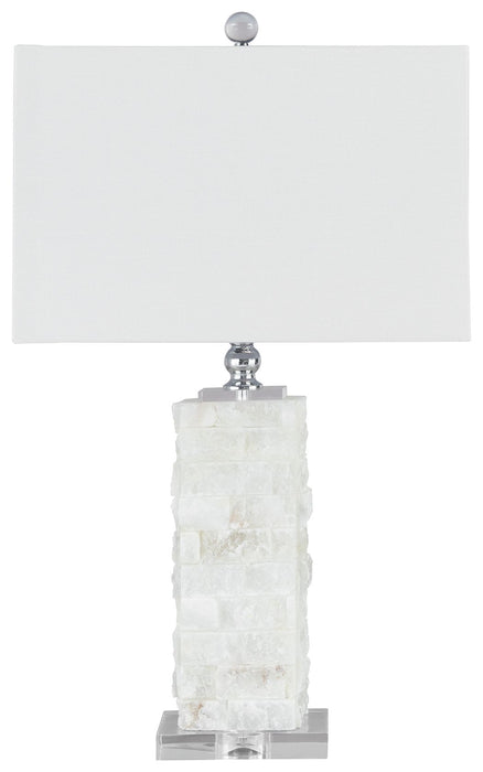 Malise - Alabaster Table Lamp  - White – Table Lamps by Signature Design by Ashley® at Furniture Wholesale Plus , Nashville furniture store