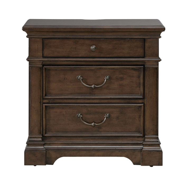 Arden Road - Nightstand With Charging Station - Satin Cherry – Nightstands w/ Charging Stations by Liberty Furniture at Furniture Wholesale Plus , Nashville furniture store