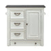 Allyson Park - Pet Feeder - Wirebrushed White / Charcoal – Feeder Cabinets by Liberty Furniture at Furniture Wholesale Plus , Nashville furniture store