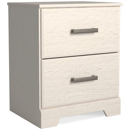 Stelsie - Two Drawer Night Stand - White – Accent Nightstands by Signature Design by Ashley® at Furniture Wholesale Plus , Nashville furniture store
