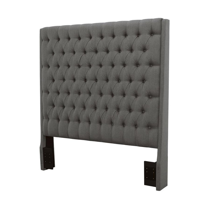 Camille - Upholstered Queen Panel Headboard - Gray - Premium Upholstered Headboards from CoasterEssence - Just $619! Shop now at Furniture Wholesale Plus  We are the best furniture store in Nashville, Hendersonville, Goodlettsville, Madison, Antioch, Mount Juliet, Lebanon, Gallatin, Springfield, Murfreesboro, Franklin, Brentwood