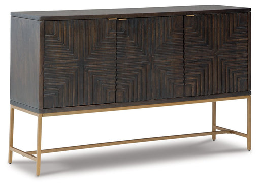Elinmore - Accent Cabinet - Brown / Gold Finish – Accent Cabinets by Signature Design by Ashley® at Furniture Wholesale Plus , Nashville furniture store