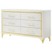 Lucia - 6-Drawer Dresser – Dressers by Coaster Fine Furniture at Furniture Wholesale Plus , Nashville furniture store