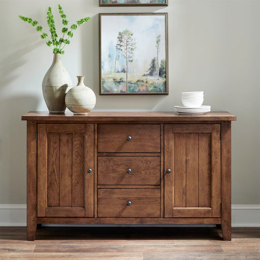 Hearthstone Ridge - Buffet - Light Brown – Buffets by Liberty Furniture at Furniture Wholesale Plus , Nashville furniture store