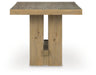 Lasinger - Rectangular Dining Room Counter Table - Light Brown – Counter Tables by Signature Design by Ashley® at Furniture Wholesale Plus , Nashville furniture store