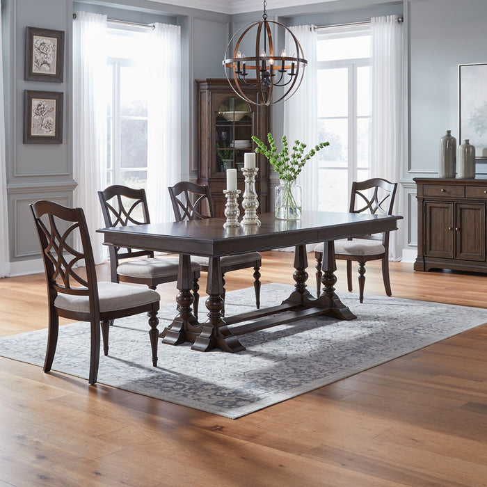 Arden Road - Trestle Table Set – 5 Piece Dining Room Sets by Liberty Furniture at Furniture Wholesale Plus , Nashville furniture store