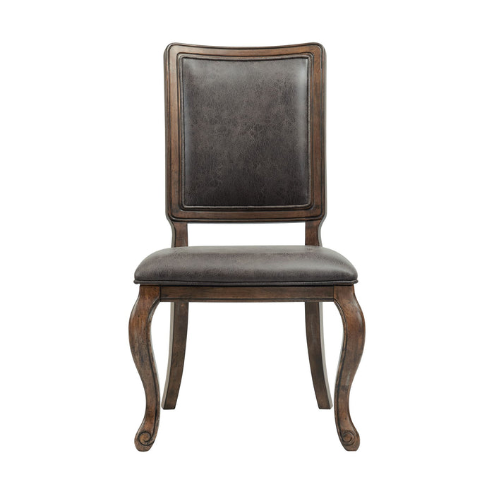 Gramercy - Side Chair (Set of 2) - Dark Brown – Chair Sets by Elements International at Furniture Wholesale Plus , Nashville furniture store
