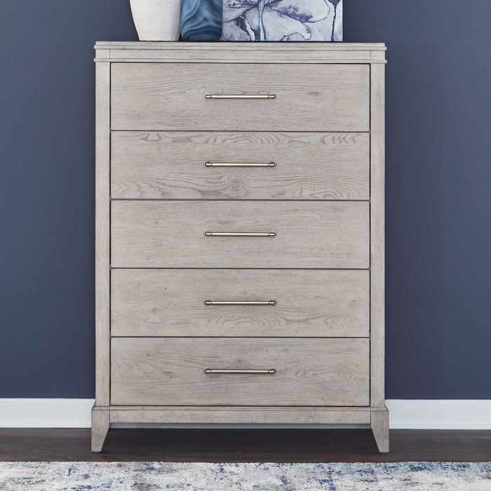 New Haven - 5 Drawer Chest - Sanctuary White – Accent Chests by Liberty Furniture at Furniture Wholesale Plus , Nashville furniture store