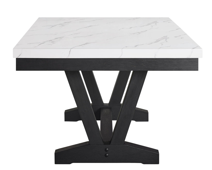 Vance - Faux Marble Dining Table - Charcoal & White - Premium Dining Tables from Crown Mark - Just $509! Shop now at Furniture Wholesale Plus  We are the best furniture store in Nashville, Hendersonville, Goodlettsville, Madison, Antioch, Mount Juliet, Lebanon, Gallatin, Springfield, Murfreesboro, Franklin, Brentwood