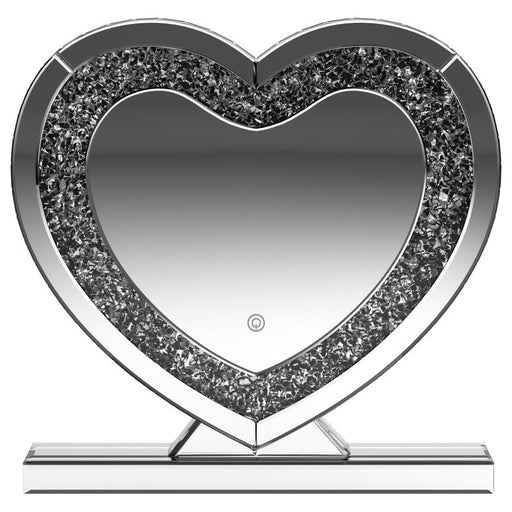 Euston - Heart Shaped Vanity Mirror - Silver - Premium Accent Mirrors from CoasterEveryday - Just $229! Shop now at Furniture Wholesale Plus  We are the best furniture store in Nashville, Hendersonville, Goodlettsville, Madison, Antioch, Mount Juliet, Lebanon, Gallatin, Springfield, Murfreesboro, Franklin, Brentwood