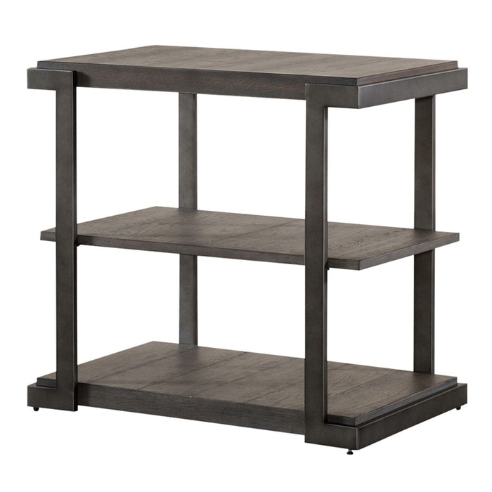 Modern View - 3 Piece Table Set (1 Oval Cocktail Table 2 End Tables) - Gauntlet Gray – Table Sets by Liberty Furniture at Furniture Wholesale Plus , Nashville furniture store