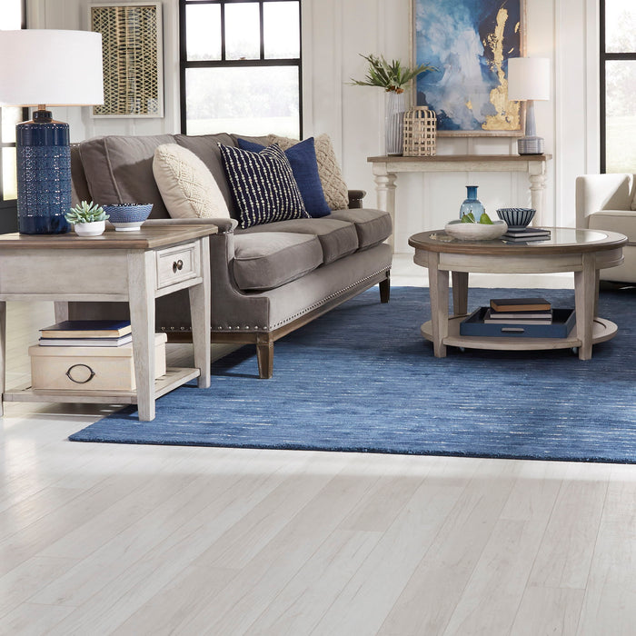 Heartland - 3 Piece Table Set (Round Table) - Antique White / Tobacco Tops – Table Sets by Liberty Furniture at Furniture Wholesale Plus , Nashville furniture store