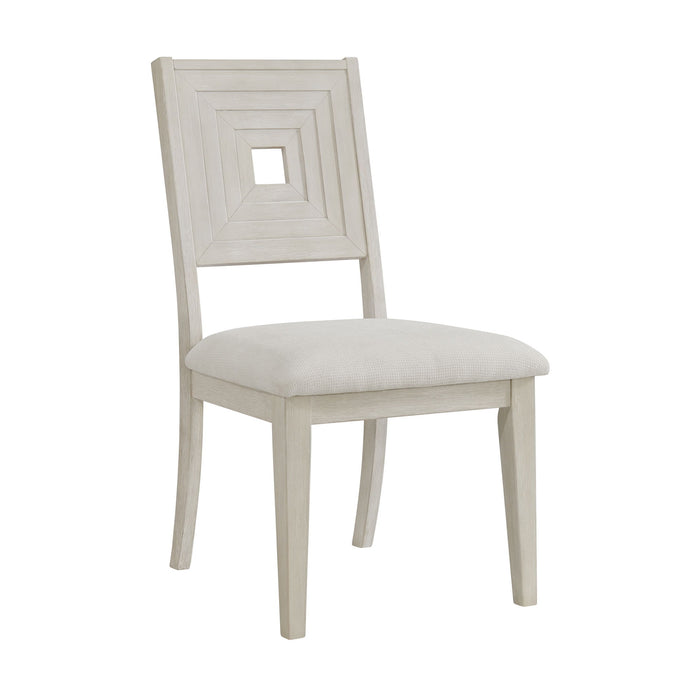 Avalanche - Dining Side Chair (Set of 2) - Antique White – Chair Sets by Elements International at Furniture Wholesale Plus , Nashville furniture store