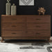 Century Modern - 6 Drawer Dresser - Walnut – Dressers by Liberty Furniture at Furniture Wholesale Plus , Nashville furniture store