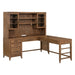 Shaker Lakes - Opt L Shaped Desk Set - Harvest Brown – 2 Piece Home Office Sets by Liberty Furniture at Furniture Wholesale Plus , Nashville furniture store