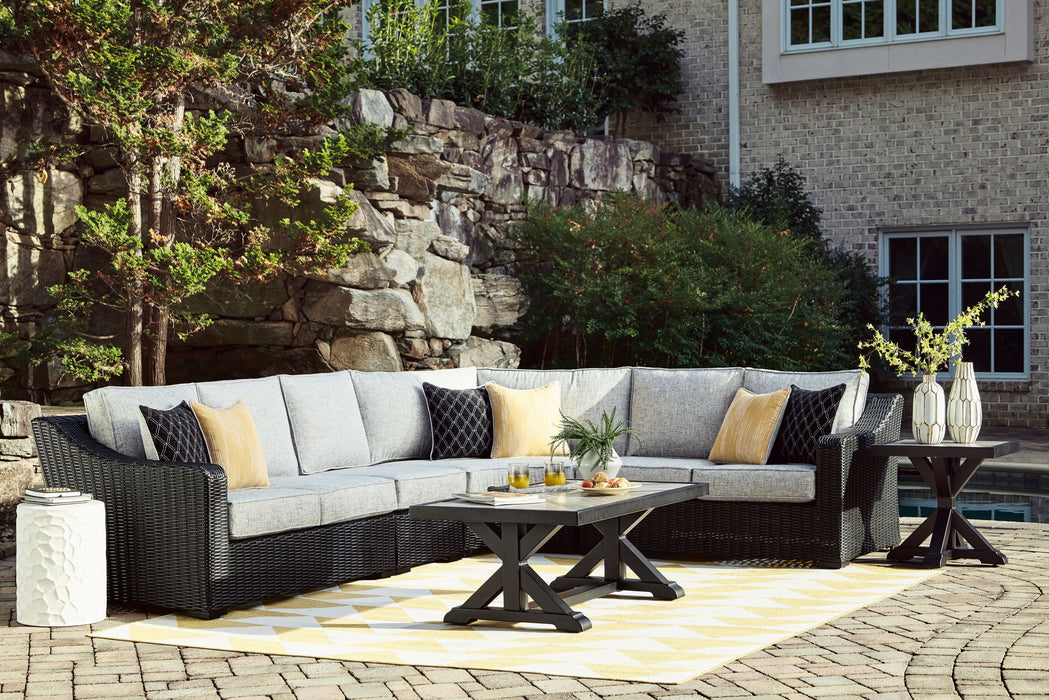 Beachcroft - Outdoor Sectional - Premium Stationary Sectionals from Signature Design by Ashley® - Just $2908! Shop now at Furniture Wholesale Plus  We are the best furniture store in Nashville, Hendersonville, Goodlettsville, Madison, Antioch, Mount Juliet, Lebanon, Gallatin, Springfield, Murfreesboro, Franklin, Brentwood