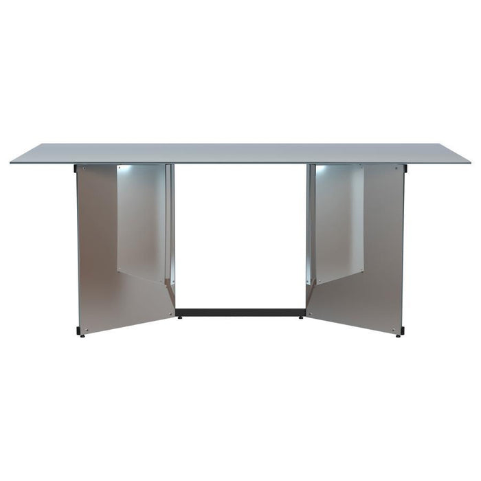Emery - Rectangular Mirrored Dining Table - Silver – Dining Tables by Coaster Fine Furniture at Furniture Wholesale Plus , Nashville furniture store