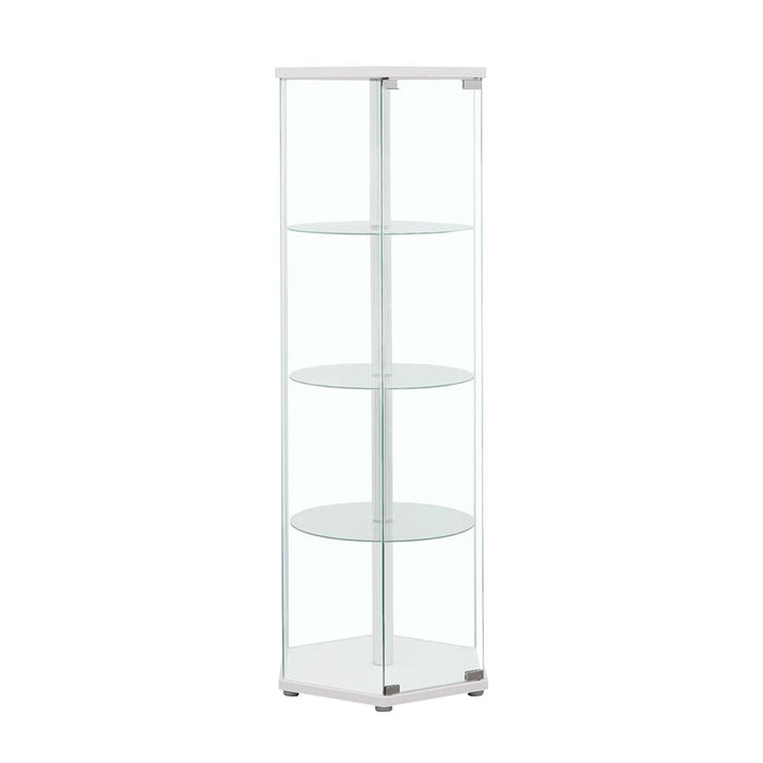 Traditional Glass Hexagon Curio Cabinet - Premium Curio Cabinet from Coaster Z2 Standard - Just $270! Shop now at Furniture Wholesale Plus  We are the best furniture store in Nashville, Hendersonville, Goodlettsville, Madison, Antioch, Mount Juliet, Lebanon, Gallatin, Springfield, Murfreesboro, Franklin, Brentwood