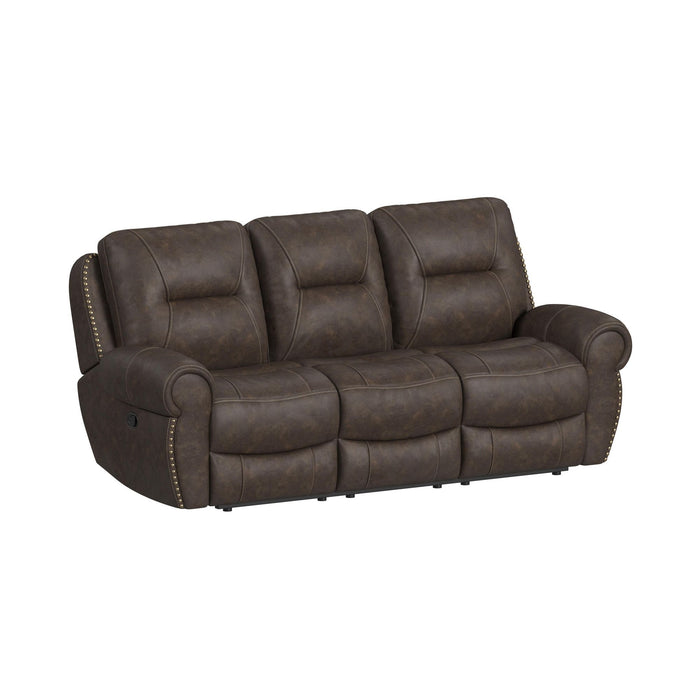 Topeka - Sofa - Rocky Brown – Reclining Sofas by Elements International at Furniture Wholesale Plus , Nashville furniture store