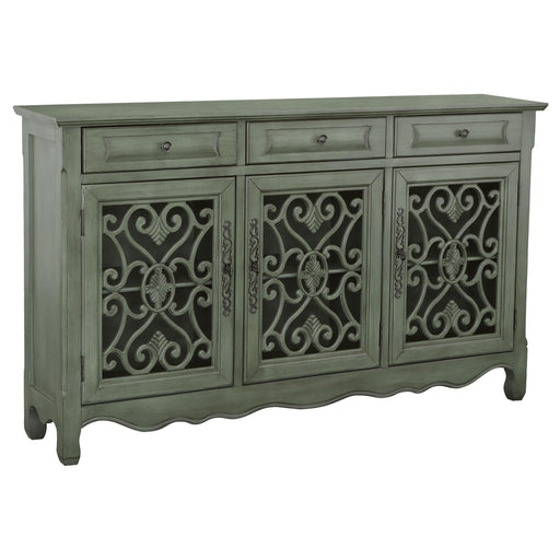 Madeline 3-door Accent Cabinet Antique Green - Premium Accent Cabinet from Coaster Z2 Standard - Just $670! Shop now at Furniture Wholesale Plus  We are the best furniture store in Nashville, Hendersonville, Goodlettsville, Madison, Antioch, Mount Juliet, Lebanon, Gallatin, Springfield, Murfreesboro, Franklin, Brentwood