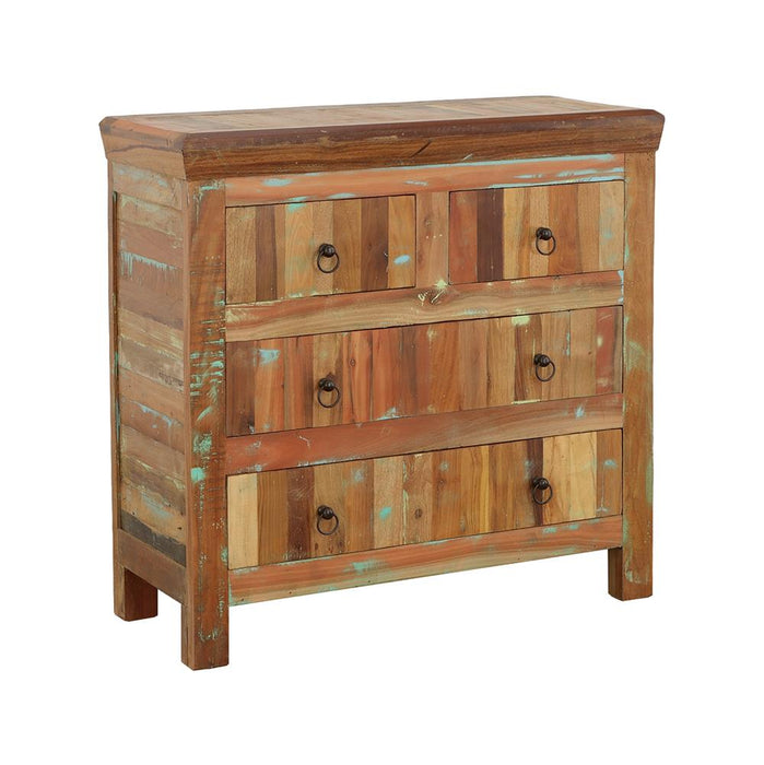 Harper 4-drawer Accent Cabinet Reclaimed Wood - Premium Accent Cabinet from Coaster Z2 Standard - Just $650! Shop now at Furniture Wholesale Plus  We are the best furniture store in Nashville, Hendersonville, Goodlettsville, Madison, Antioch, Mount Juliet, Lebanon, Gallatin, Springfield, Murfreesboro, Franklin, Brentwood