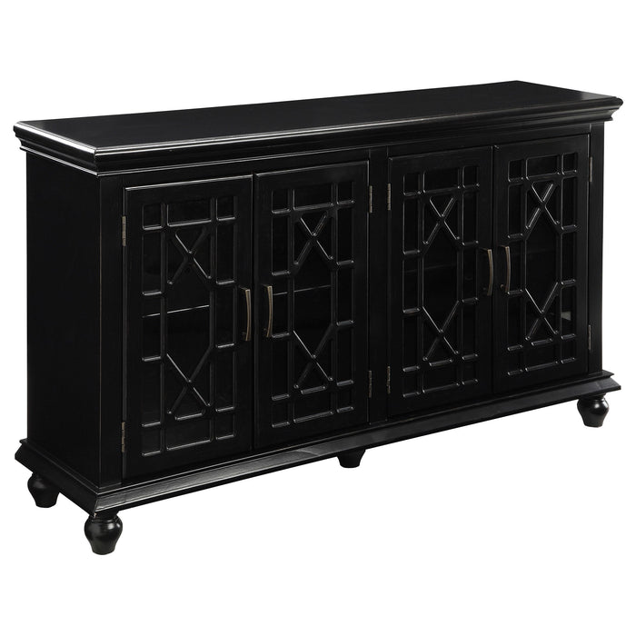 Kovu 4-door Accent Cabinet Black - Premium Accent Cabinet from Coaster Z2 Standard - Just $738! Shop now at Furniture Wholesale Plus  We are the best furniture store in Nashville, Hendersonville, Goodlettsville, Madison, Antioch, Mount Juliet, Lebanon, Gallatin, Springfield, Murfreesboro, Franklin, Brentwood