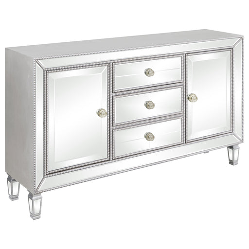 Leticia 3-drawer Accent Cabinet Silver - Premium Accent Cabinet from Coaster Z2 Standard - Just $758! Shop now at Furniture Wholesale Plus  We are the best furniture store in Nashville, Hendersonville, Goodlettsville, Madison, Antioch, Mount Juliet, Lebanon, Gallatin, Springfield, Murfreesboro, Franklin, Brentwood