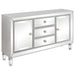 Leticia 3-drawer Accent Cabinet Silver - Premium Accent Cabinet from Coaster Z2 Standard - Just $758! Shop now at Furniture Wholesale Plus  We are the best furniture store in Nashville, Hendersonville, Goodlettsville, Madison, Antioch, Mount Juliet, Lebanon, Gallatin, Springfield, Murfreesboro, Franklin, Brentwood