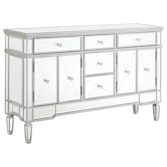 Duchess 5-drawer Accent Cabinet Silver - Premium Accent Cabinet from Coaster Z2 Standard - Just $830! Shop now at Furniture Wholesale Plus  We are the best furniture store in Nashville, Hendersonville, Goodlettsville, Madison, Antioch, Mount Juliet, Lebanon, Gallatin, Springfield, Murfreesboro, Franklin, Brentwood