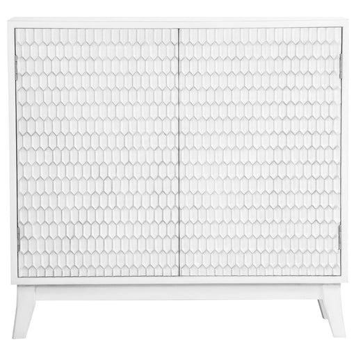 Gambon Rectangular 2-door Accent Cabinet White - Premium Accent Cabinet from Coaster Z2 Standard - Just $450! Shop now at Furniture Wholesale Plus  We are the best furniture store in Nashville, Hendersonville, Goodlettsville, Madison, Antioch, Mount Juliet, Lebanon, Gallatin, Springfield, Murfreesboro, Franklin, Brentwood