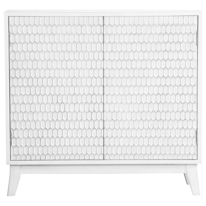 Gambon Rectangular 2-door Accent Cabinet White - Premium Accent Cabinet from Coaster Z2 Standard - Just $450! Shop now at Furniture Wholesale Plus  We are the best furniture store in Nashville, Hendersonville, Goodlettsville, Madison, Antioch, Mount Juliet, Lebanon, Gallatin, Springfield, Murfreesboro, Franklin, Brentwood