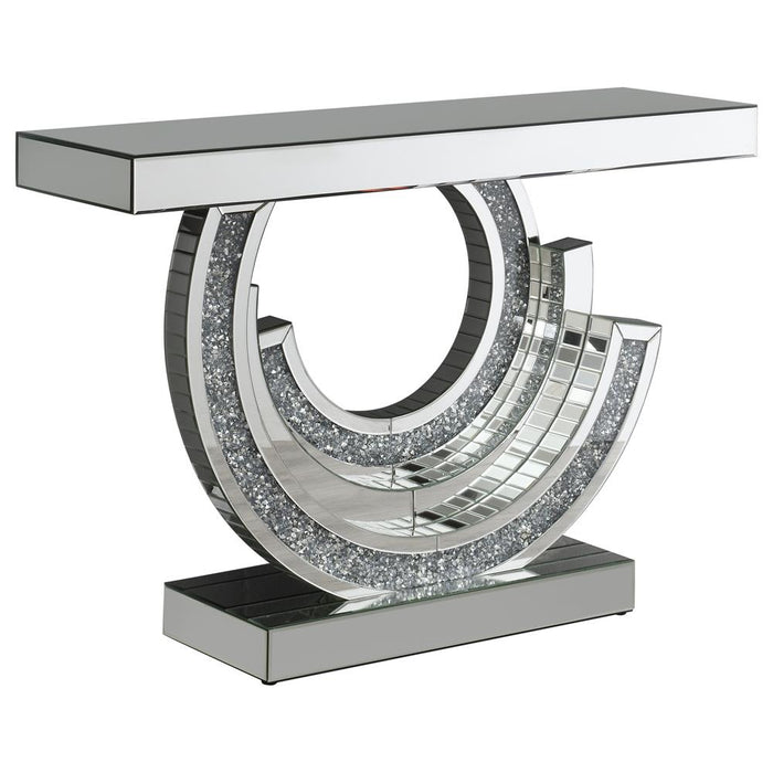 Imogen Multi-dimensional Console Table Silver - Premium Console Table from Coaster Z2 Standard - Just $658! Shop now at Furniture Wholesale Plus  We are the best furniture store in Nashville, Hendersonville, Goodlettsville, Madison, Antioch, Mount Juliet, Lebanon, Gallatin, Springfield, Murfreesboro, Franklin, Brentwood