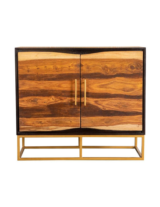 Zara 2-door Accent Cabinet Black Walnut and Gold - Premium Accent Cabinet from Coaster Z2 Standard - Just $738! Shop now at Furniture Wholesale Plus  We are the best furniture store in Nashville, Hendersonville, Goodlettsville, Madison, Antioch, Mount Juliet, Lebanon, Gallatin, Springfield, Murfreesboro, Franklin, Brentwood