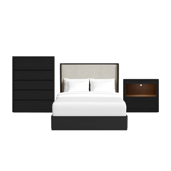 Rosalie - Upholstered Bedroom Set – 3 Piece Bedroom Sets by Elements International at Furniture Wholesale Plus , Nashville furniture store