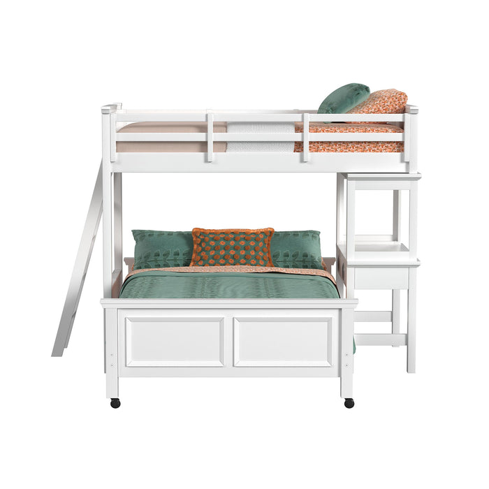 Hampton Kids - Loft Bed With Ladder And Desk With Speaker – Loft Beds by Elements International at Furniture Wholesale Plus , Nashville furniture store