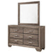 Kauffman - 6-Drawer Dresser with Mirror – Dresser & Mirror by CoasterEveryday at Furniture Wholesale Plus , Nashville furniture store