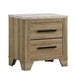 Caro - Nightstand - Natural – Accent Nightstands by Elements International at Furniture Wholesale Plus , Nashville furniture store
