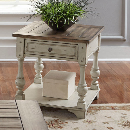 Morgan Creek - 3 Piece Living Room Set - Antique White / Wirebrushed Tobacco Accents – Table Sets by Liberty Furniture at Furniture Wholesale Plus , Nashville furniture store