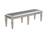 Klina - Bench - Silver – Dining Benches by Crown Mark at Furniture Wholesale Plus , Nashville furniture store