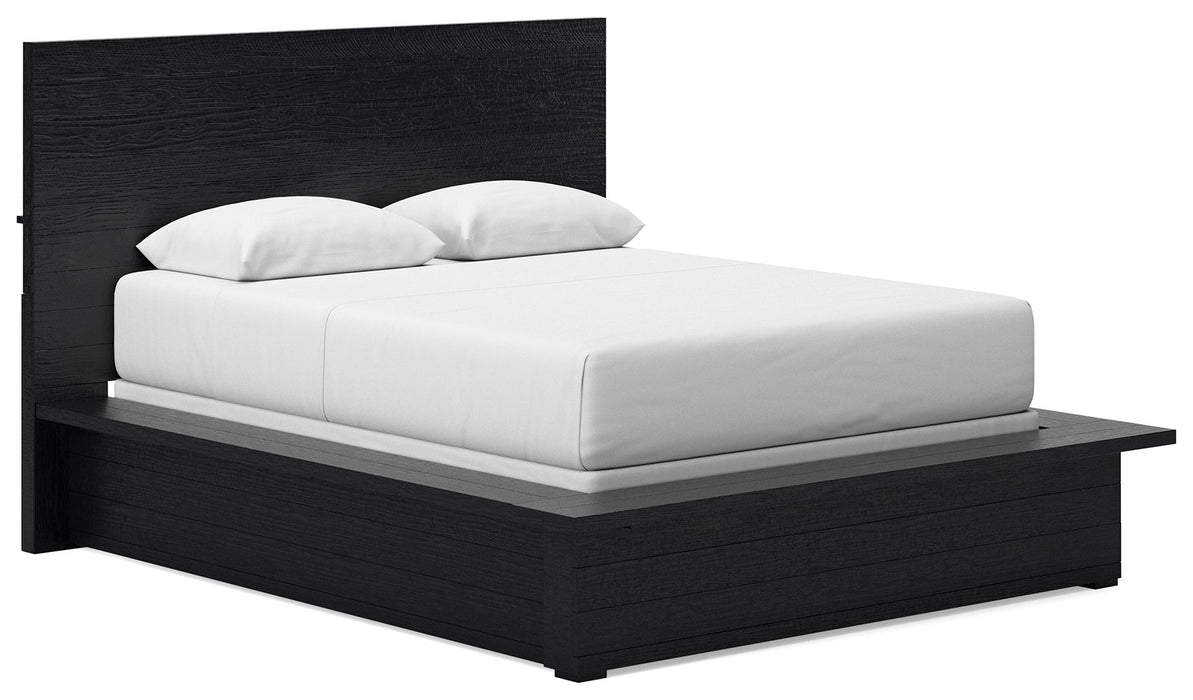 Londer - Queen Panel Bed - Black – Panel Beds by Millennium® by Ashley at Furniture Wholesale Plus , Nashville furniture store
