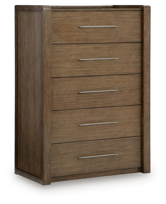 Marxmore - Five Drawer Chest - Brown – Accent Chests by Benchcraft® at Furniture Wholesale Plus , Nashville furniture store