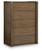 Marxmore - Five Drawer Chest - Brown – Accent Chests by Benchcraft® at Furniture Wholesale Plus , Nashville furniture store