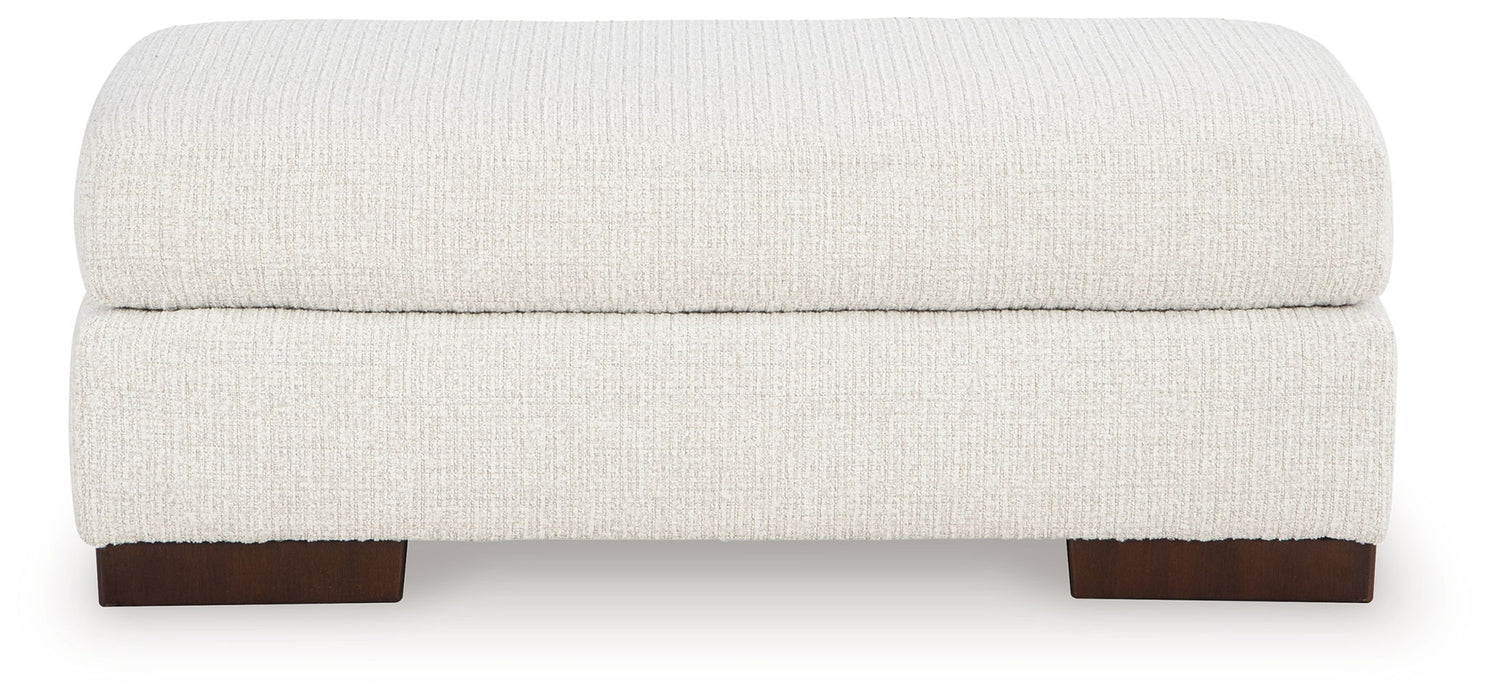 Hartside - Ottoman - Frosted – Upholstered Ottomans by Benchcraft® at Furniture Wholesale Plus , Nashville furniture store