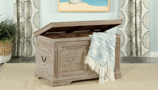 Nilay Rectangular Storage Trunk White Washed and Black - Premium Storage Trunk from Coaster Z2 Standard - Just $558! Shop now at Furniture Wholesale Plus  We are the best furniture store in Nashville, Hendersonville, Goodlettsville, Madison, Antioch, Mount Juliet, Lebanon, Gallatin, Springfield, Murfreesboro, Franklin, Brentwood