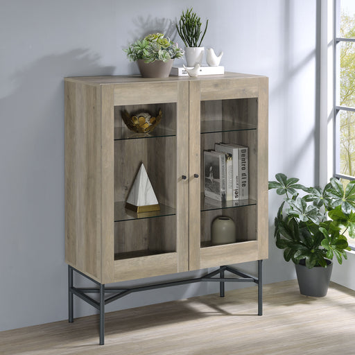 Bonilla 2-door Accent Cabinet with Glass Shelves - Premium Accent Cabinet from Coaster Z2 Standard - Just $290! Shop now at Furniture Wholesale Plus  We are the best furniture store in Nashville, Hendersonville, Goodlettsville, Madison, Antioch, Mount Juliet, Lebanon, Gallatin, Springfield, Murfreesboro, Franklin, Brentwood