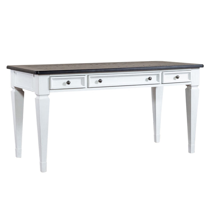 Allyson Park - Writing Desk - Wirebrushed White / Charcoal – Writing Desks by Liberty Furniture at Furniture Wholesale Plus , Nashville furniture store