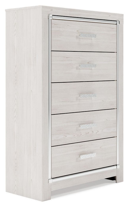 Altyra - Five Drawer Chest - White – Accent Chests by Signature Design by Ashley® at Furniture Wholesale Plus , Nashville furniture store