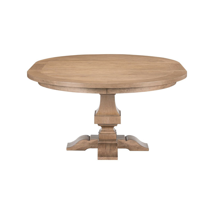 Haven Hills - Pedestal Table - Camel Beige – Dining Tables with Extensions by Liberty Furniture at Furniture Wholesale Plus , Nashville furniture store