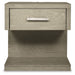 Fawnburg - One Drawer Night Stand - Gray – Nightstands w/ Charging Stations by Millennium® by Ashley at Furniture Wholesale Plus , Nashville furniture store